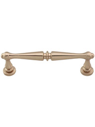 Edwardian Cabinet Pull - 3 3/4 inch Center-to-Center in Brushed Bronze.